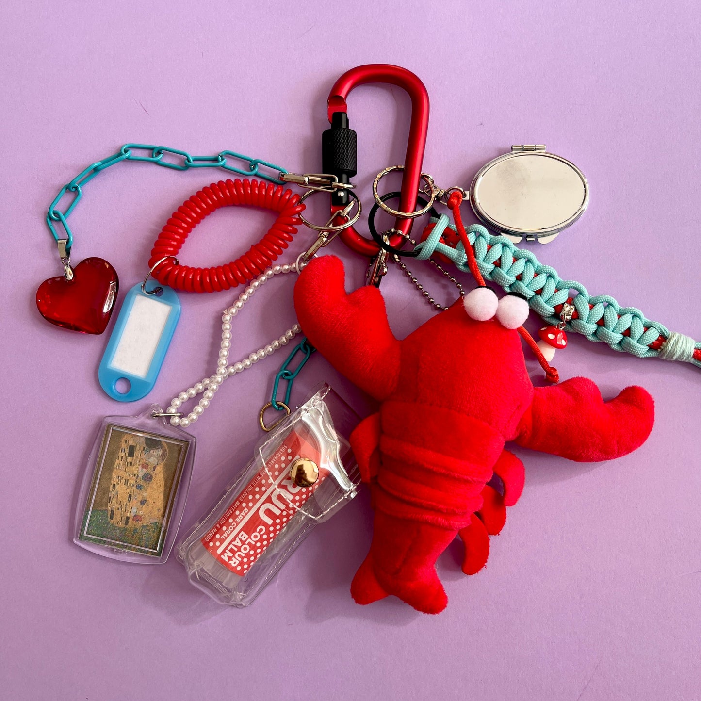 Bag charm and keyring lobster