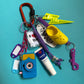 Bag charm and keyring camera vaseline