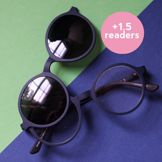 '+1.5 readers magnetic glasses navy